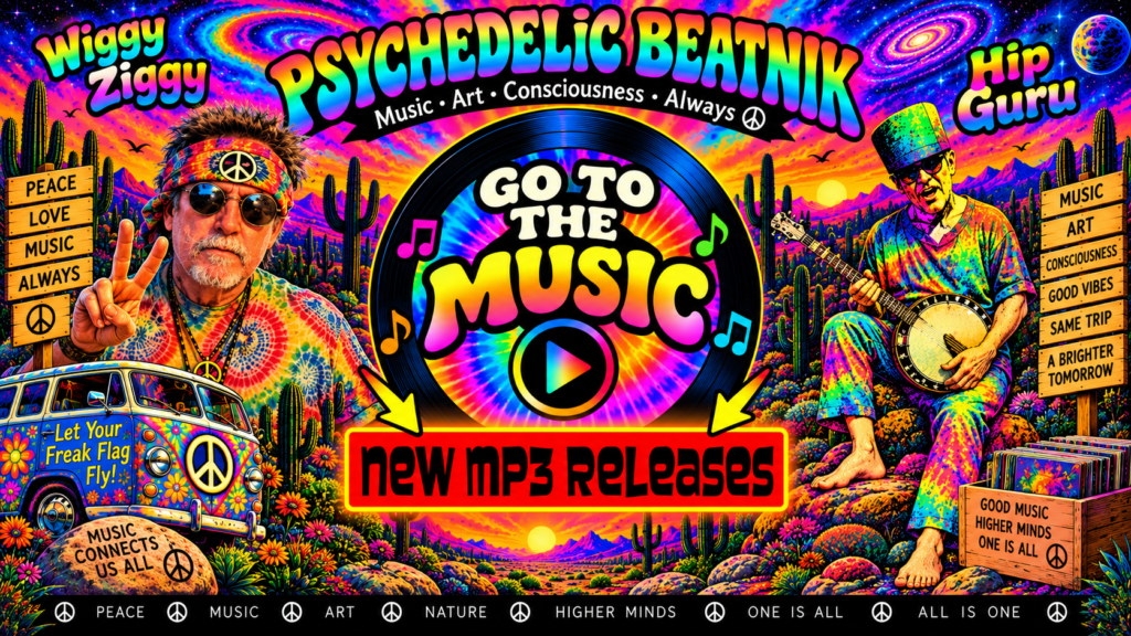 Psychedelic Beatnik Desert Music Poster(2)
